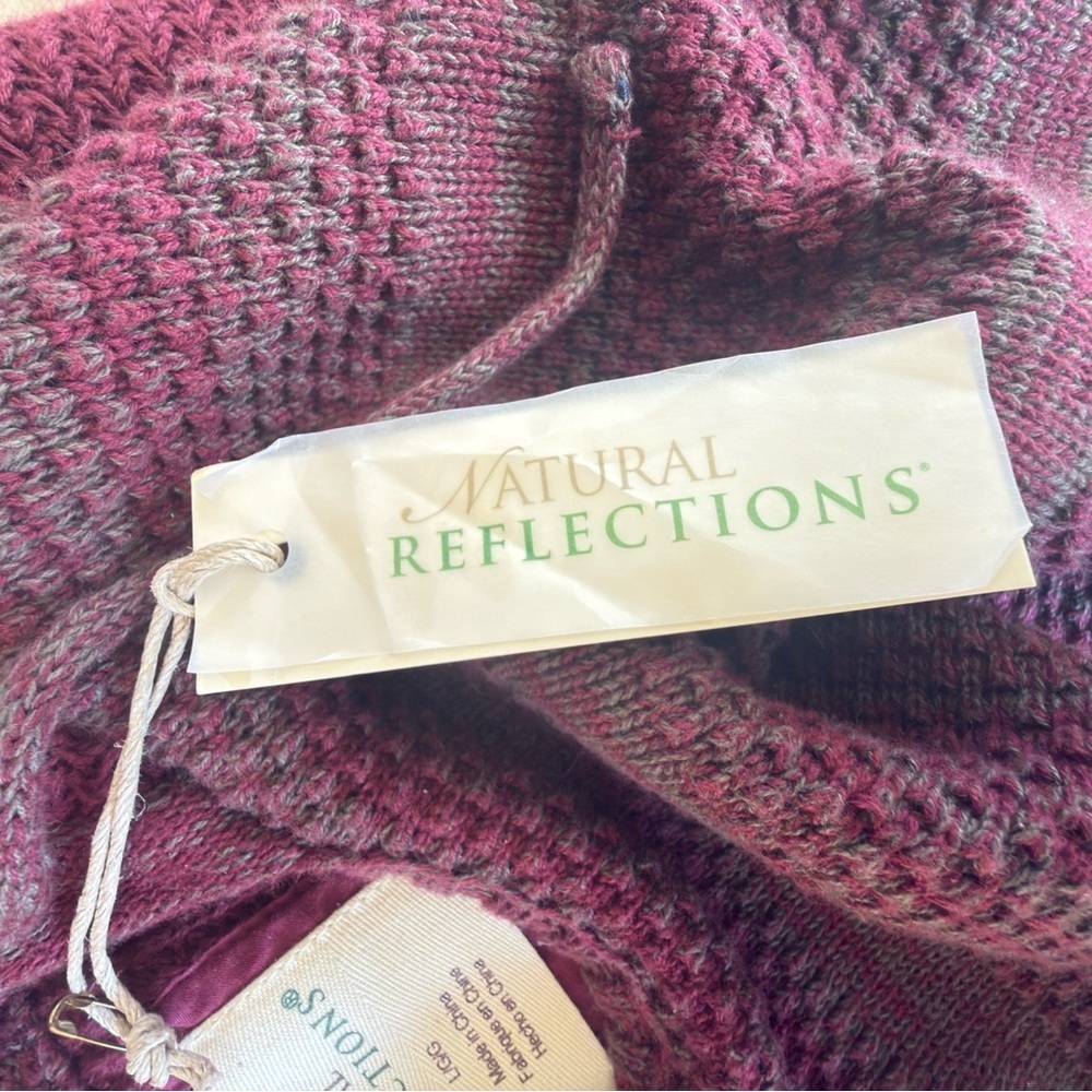 NATURAL REFLECTIONS ladies NWT large 100% cotton sweat sweater - Picture 5 of 13